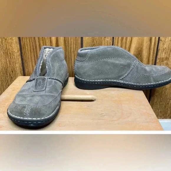 Men UGG Australia Gray High Split Top Slip On Rubber Sole Slippers Sz 10 main image 4